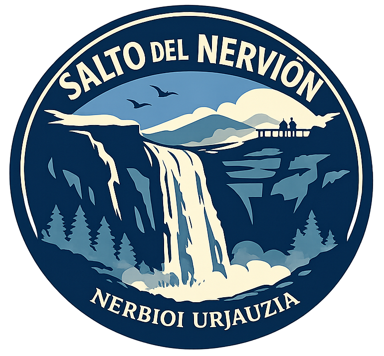Logotipo del Salto del Nervion fondo transparente, SaltoNervion