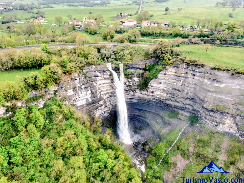 excursion a las cascadas de araba, cascada de Gujuli